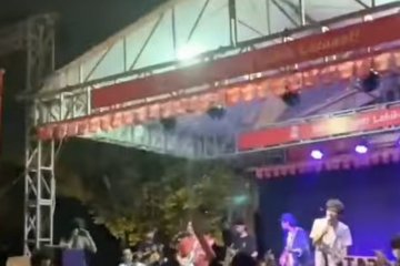 Polisi usut konser musik di Pasar Minggu