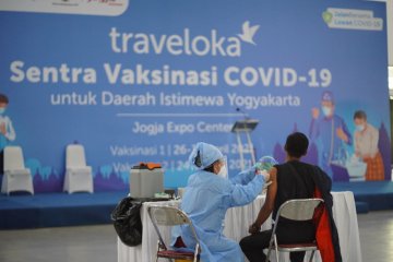 Sentra vaksinasi Traveloka di Yogyakarta layani 8.000-an warga