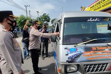 Larangan mudik, ratusan kendaraan di Kediri diminta putar balik