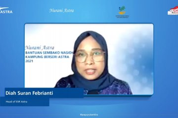 Nurani Astra serahkan bantuan sembako Rp3,06 miliar di 34 provinsi