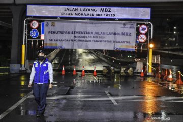 Jasa Marga tutup sementara ruas tol layang MBZ untuk dukung larangan mudik