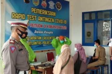 Hasil tes cepat, seorang pemudik di Kudus dinyatakan positif