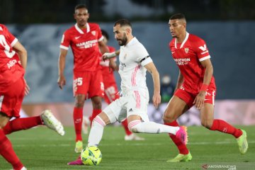 Ditahan imbang Sevilla, Real Madrid gagal puncaki klasemen