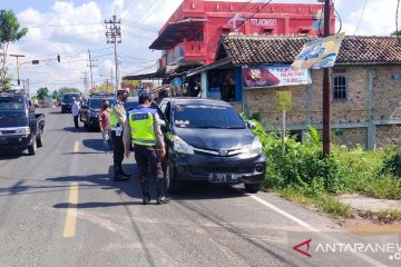 H-1 Lebaran, Polres OKU perketat pengamanan di posko penyekatan