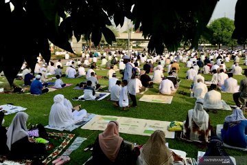 Masjid Al-Azhar Jakarta ingatkan jamaah shalat Idul Fitri taat prokes