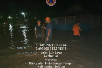 Sungai Satui dan Haruyan meluap, banjir landa 2 kabupaten di Kalsel