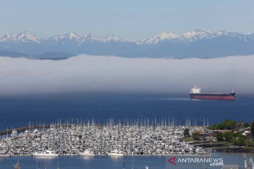 Ketika cuaca cerah dan udara bersih di Seattle, Washington, Amerika Serikat