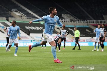 Hentikan perlawanan Newcastle, City patahkan rekor kemenangan tandang