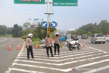 Polresta Bogor Kota tutup sementara Gerbang Tol Baranangsiang