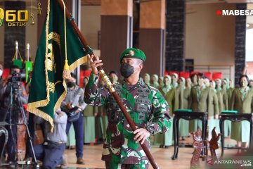 Kasad terima laporan kenaikan pangkat 25 perwira tinggi TNI AD