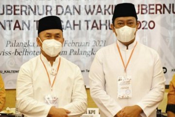 Gubernur Kalteng terpilih  dilantik di Istana Negara 25 Mei