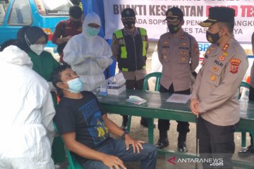 Tes antigen di Terminal Singaparna-Tasikmalaya, dua warga positif