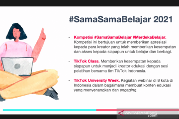 Strategi TikTok dukung pendidikan lewat #SamaSamaBelajar 2021