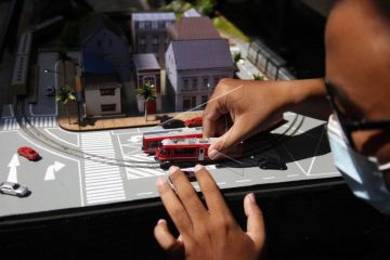 Diorama stasiun kereta api