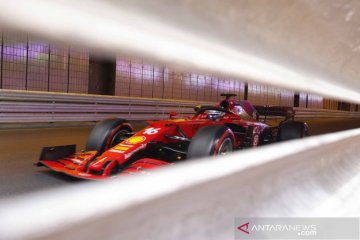 Sesi latihan jelang balapan mobil F1 seri Monaco Grand Prix