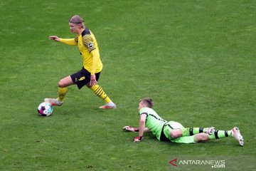 Dwigol Haaland antar Dortmund tundukkan Leverkusen di pengujung musim