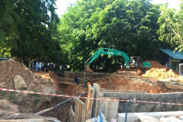 Pembangunan gorong-gorong di Jalan Gajahmada