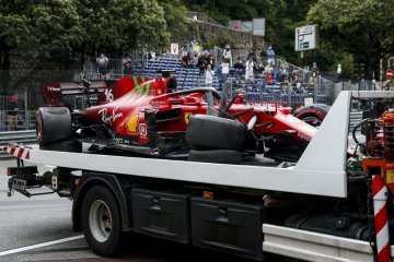Inspeksi awal Ferrari tak temukan kerusakan serius di girboks Leclerc