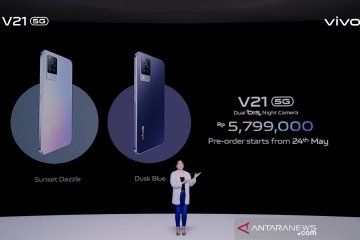Vivo luncurkan V21 5G, ponsel dengan teknologi Dual OIS Night Camera
