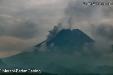 Awan panas guguran meluncur dari Gunung Merapi sejauh 1 km