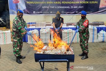 Bea Cukai Semarang musnahkan rokok ilegal senilai Rp2 miliar