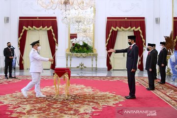 Presiden Jokowi lantik Gubernur dan Wagub Kalteng