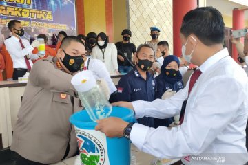 Polrestabes Palembang musnahkan narkoba senilai Rp2,5 miliar
