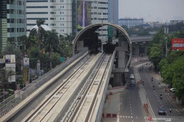 Konstruksi LRT Jabodebek capai 84,47 persen per 30 April 2021