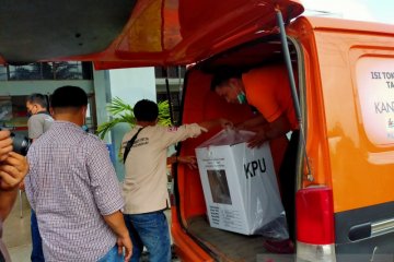 KPU mulai distribusikan logistik PSU Pilgub Jambi ke TPS