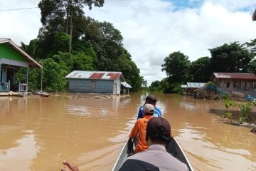 Ratusan rumah warga di Sembakung terendam banjir kiriman dari Malaysia