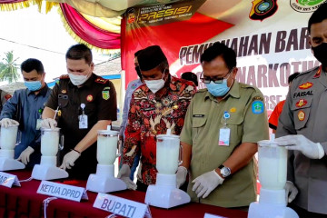 Sat Narkoba Polres Bangka amankan 46 tersangka pengedar narkotika