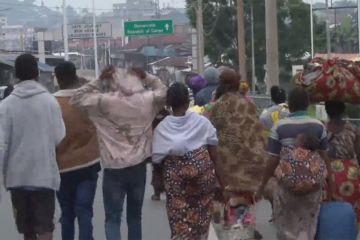 Pengungsi Kongo kembali ke rumah setelah aliran lahar Nyiragongo berhenti