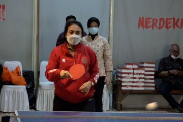 Tenis meja jadi hobi dan media silaturahmi Menteri PPPA