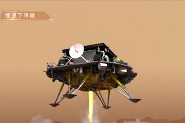 Wahana antariksa China sukses mendarat di Mars