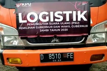 KPU distribusikan logistik PSU Pilgub Jambi