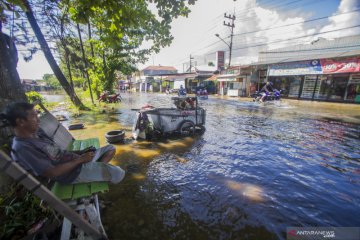 Banjir air pasang di Kota Banjarmasin