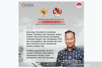 Menperin berharap nilai Pancasila bangkitkan industri di Tanah Air