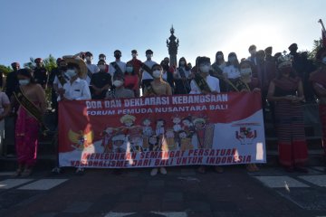 Puluhan pemuda Bali serukan semangat nasionalisme cegah radikalisme