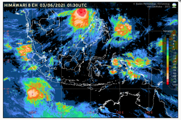 Sebagian besar wilayah Indonesia diperkirakan hujan ringan