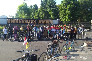 Sambut Hari Sepeda Sedunia, dosen Unej kampanyekan "bike to work"