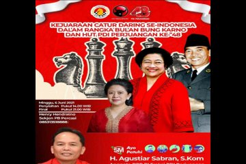 Percasi Kalteng gelar turnamen daring peringati kelahiran Bung Karno