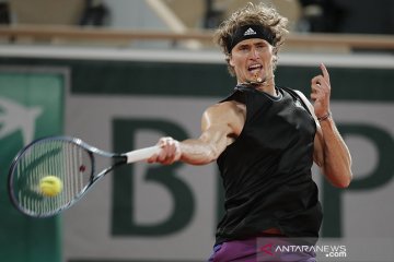 Zverev bermain agresif atasi Nishikori di babak 16 besar French Open