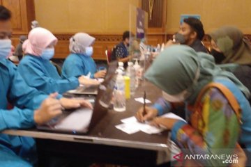 1.406 orang jalani vaksinasi massal Polresta-Dinkes Kota Bogor