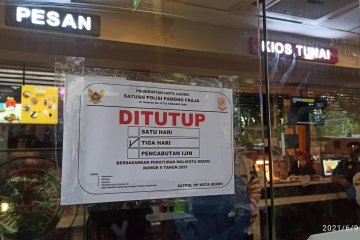 Pemkot Kediri menutup sementara gerai makanan cepat saji
