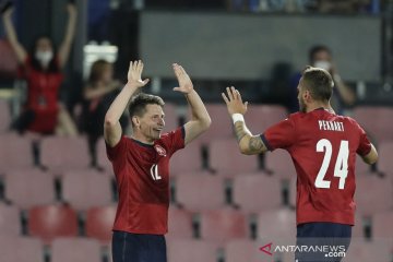 Ceko kantungi kemenangan 3-1 atas Albania songsong EURO 2020