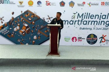 Mentan pacu regenerasi petani dengan penerapan "smartfarming"