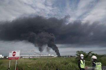 Pertamina masih berupaya padamkan satu titik api di Kilang Cilacap