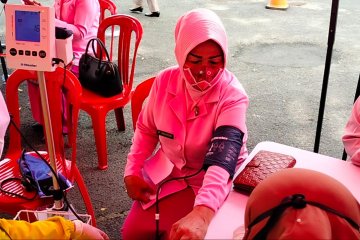 Polda Lampung gelar suntik vaksin COVID-19 buat Bhayangkari