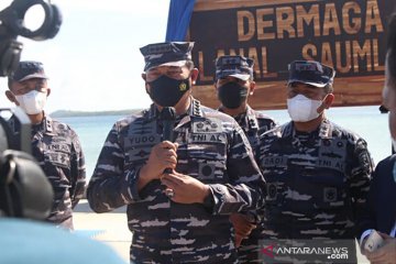 Kepala Staf TNI AL meresmikan Dermaga Lanal Saumlaki Maluku