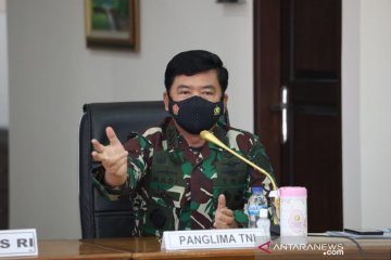 Panglima TNI sebut pentingnya sinergi empat pilar tegakkan PPKM mikro